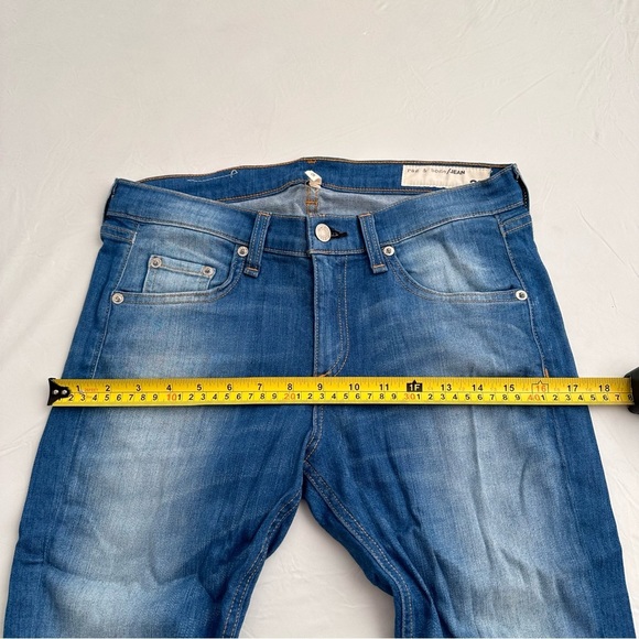 Rag and Bone capri skinny blue jeans in Clean Kilbowie 29 - Picture 10 of 13